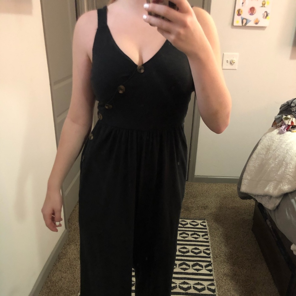 black jumpsuit